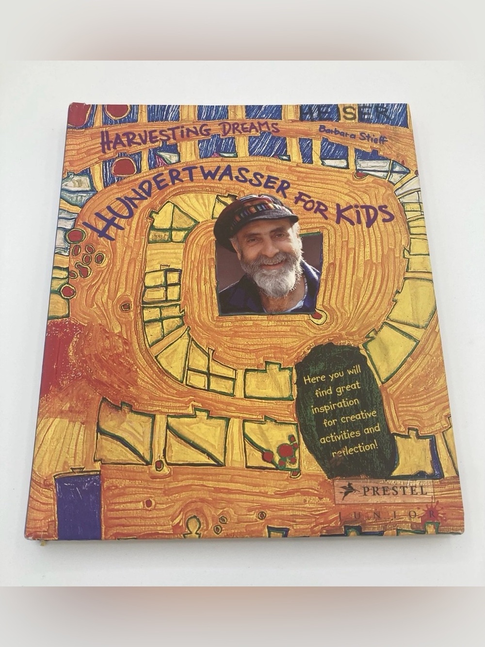 Hundertwasser for Kids Illustrated Art Book - Vibrant Orange & Yellow Cover